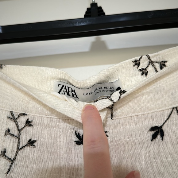 Zara Cream and Black Maxi A-Line Skirt - Picture 5 of 7